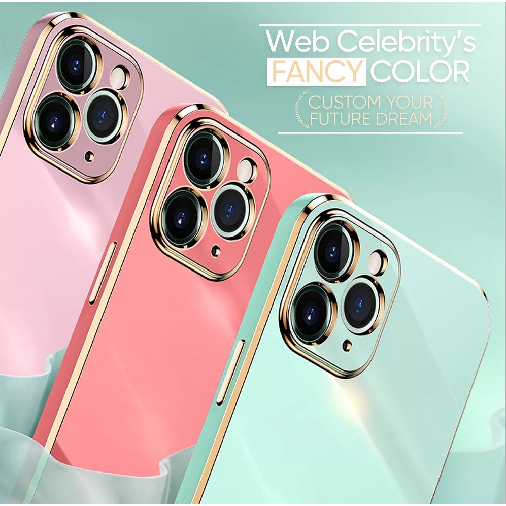 Ốp Điện Thoại Mềm Viền Thẳng 6D Cho Xiaomi Mi 11 Lite 5G NE 9s 9T 10s Poco X3 12T Redmi Note 10 9 8 12 11T Pro