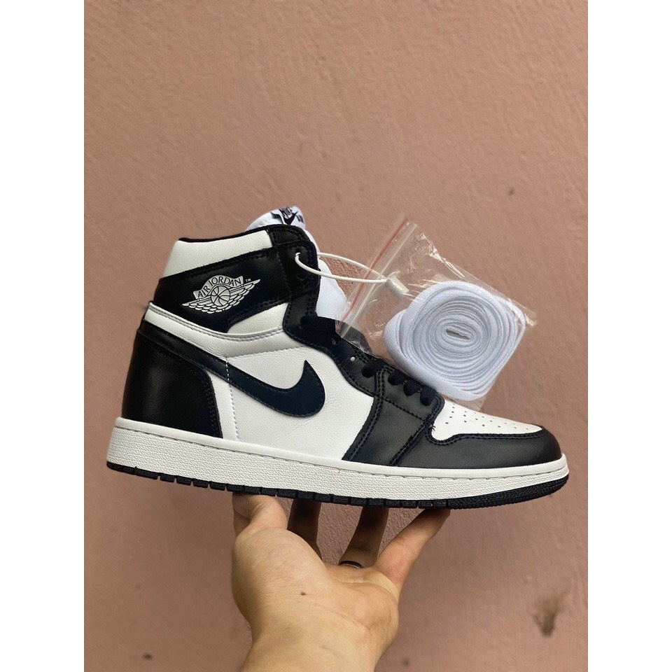 Gìay thể thao Jordan panda cổ cao , Sneaker JD1 đen cao cổ full box