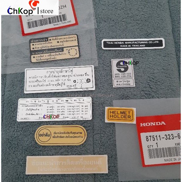 Combo Tem xe dream thái luôn tem thông số Thái hàng zin - chính hãng honda