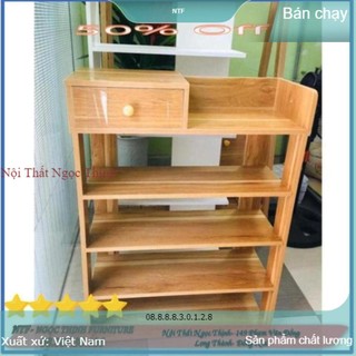💥RẺ VÔ ĐỊCH 💥 KỆ ĐỂ GIÀY GỖ 5 TẦNG 80x60x25cm