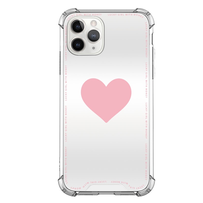 Ốp Điện Thoại Mặt Gương Màu Hồng Cho iphone6 / 6splus / 7 / 7plus / 8 / 8plus / x / xs / 11 / 12 / 13 / 14 / pro / max / plus / promax-HM