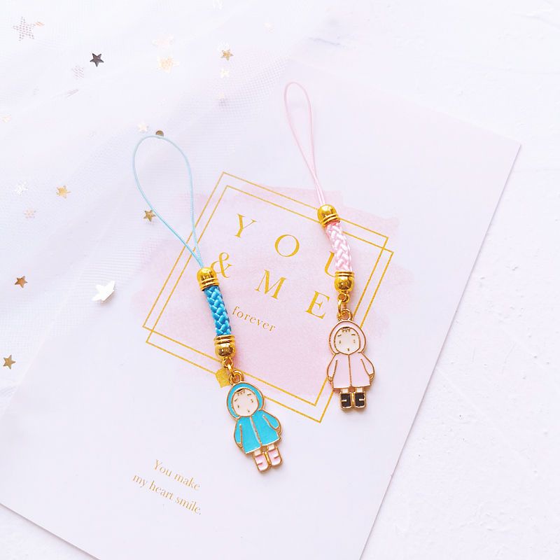 Dây Đeo Điện Thoại / Áo Mưa Họa Tiết Hoạt Hình Dễ Thương Chống Thất Lạc Tiện Dụng Cho Xiaomei