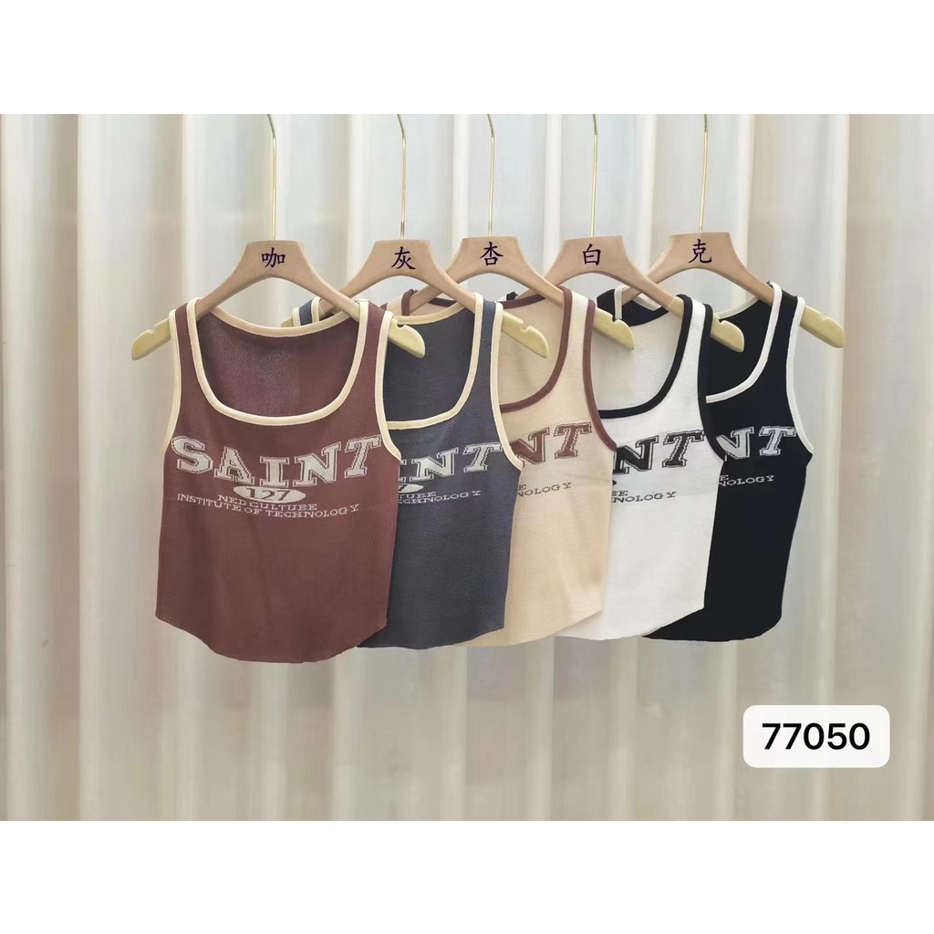 (CF095) Áo bình dệt kim họa tiết Saint (77050)