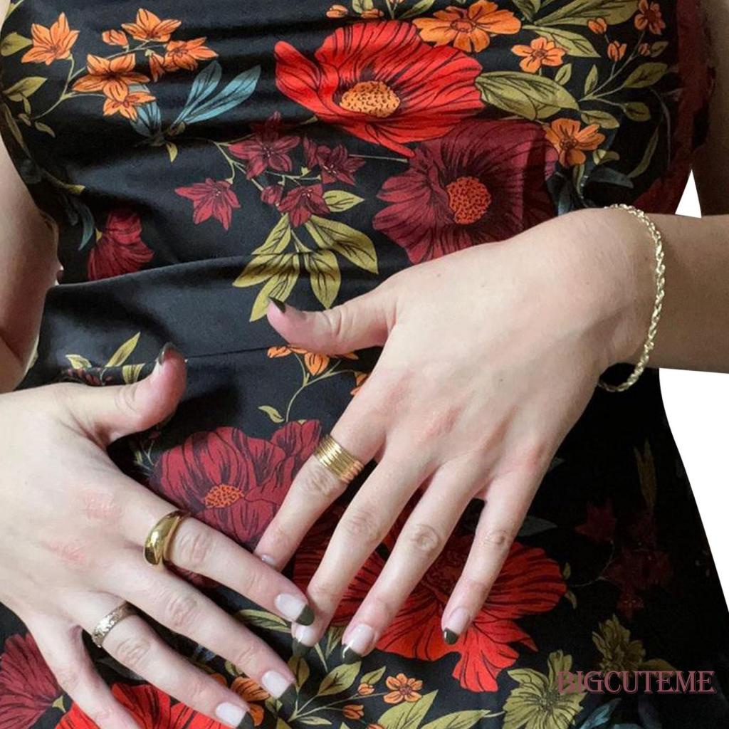 Đầm Hai Dây Dáng Dài Họa Tiết Hoa Hở Lưng Xẻ Tà Cao Thời Trang Cho Nữ