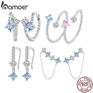 Bamoer bộ trang sức bạc 925 đính đá thời trang dành cho nữ
