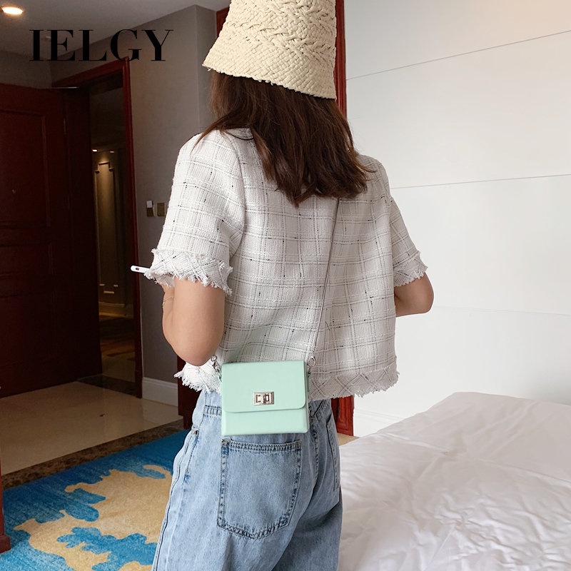IELGY Túi Hộp Đeo Chéo Mini Phong Cách Thời Trang Mới 2023