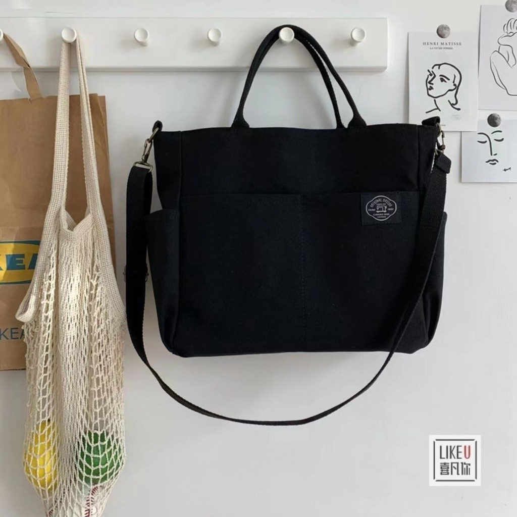 Túi vải Nhiều Ngăn Thời Trang Hàn Quốc