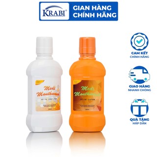 Nước súc miệng medi mouthwash ginseng vị nhân sâm 260ml và propolis vị keo ong 260ml