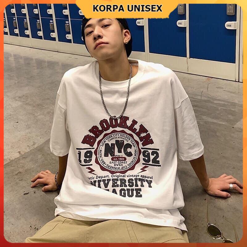Áo thun tay lỡ form rộng hoạ tiết NYC 1992 - Unisex nam nữ đều mặc được