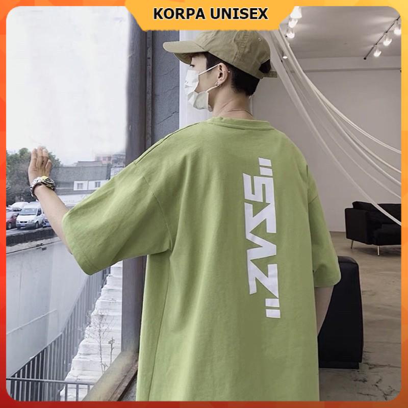 [ Ảnh Thật ] Áo thun tay lỡ form rộng phông in hoạ tiết chữ sành điệu - Unisex nam nữ đều mặc được