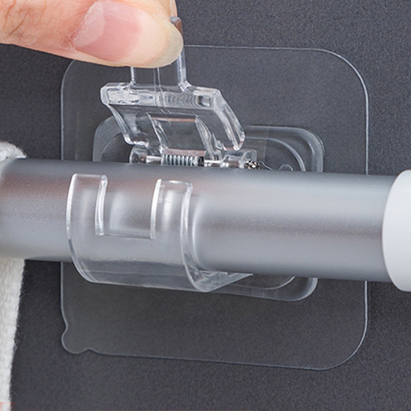 Giá Đỡ Thanh Móc Treo Rèm Siêu Chắc Không Cần Khoan Tường