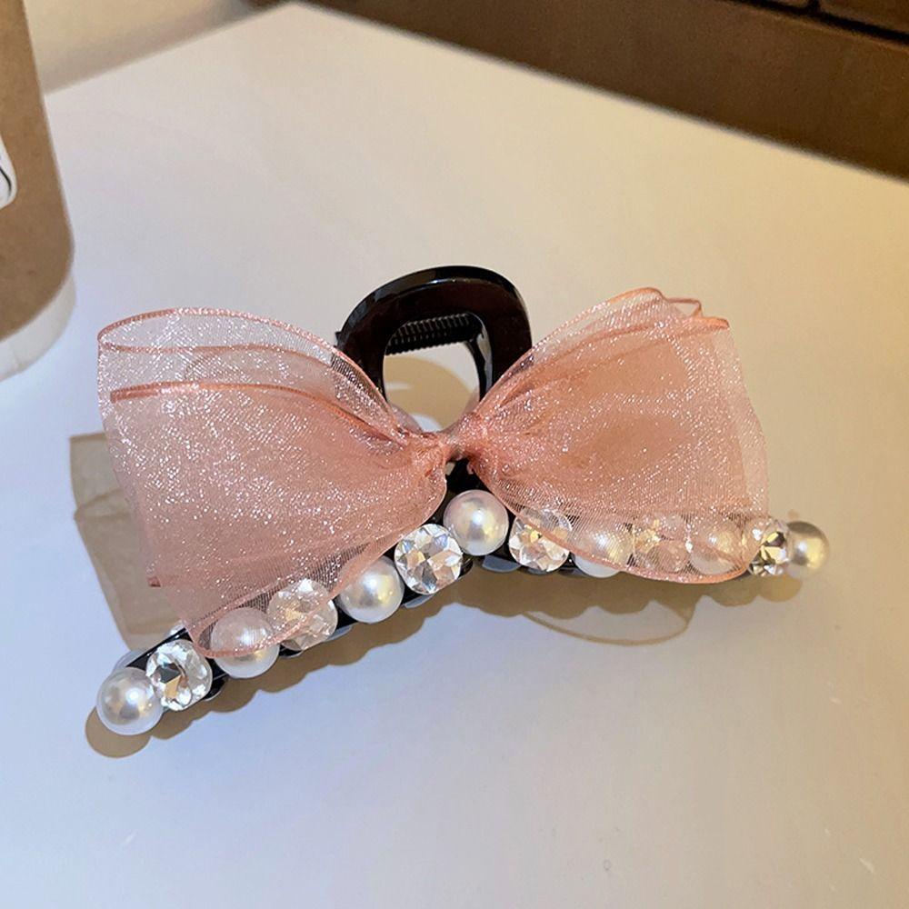 Kẹp Tóc Hình Nơ Phối Lưới Phong Cách Hàn Quốc Thời Trang Cho Nữ|Kẹp Tóc Nữ Kiểu Dáng Thời Trang Xinh Xắn