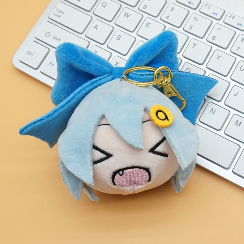 TouHou Fumo móc khoá Đồ Chơi Bóp Nén Đàn Hồi Hình Thú Nhồi Bông Dễ Thương Cirno Sekibanki