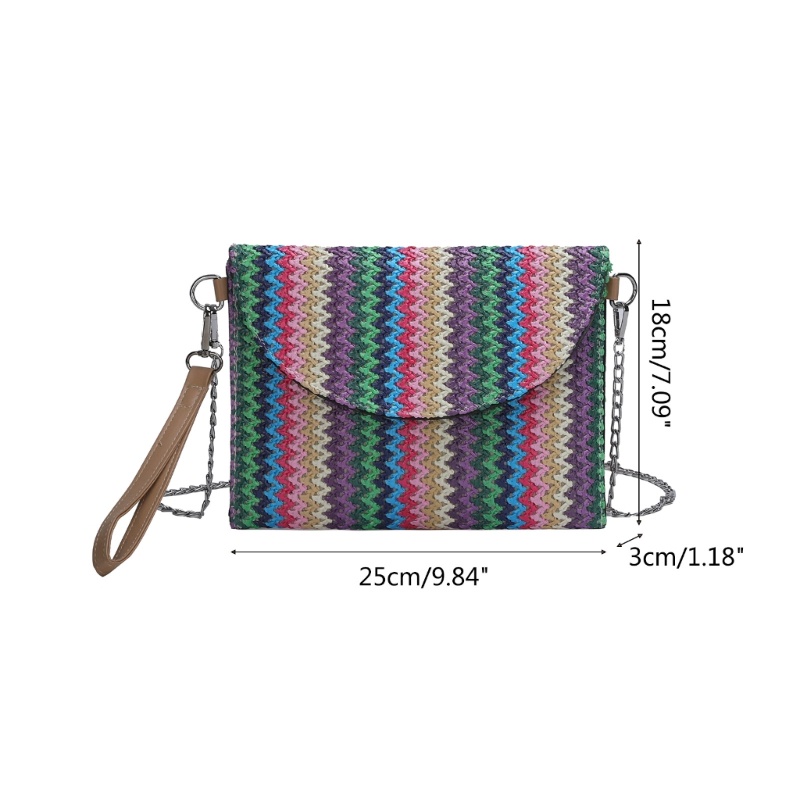 Túi Đeo Chéo Dệt Kim Phong Cách Retro Thời Trang Dành Cho Nữ