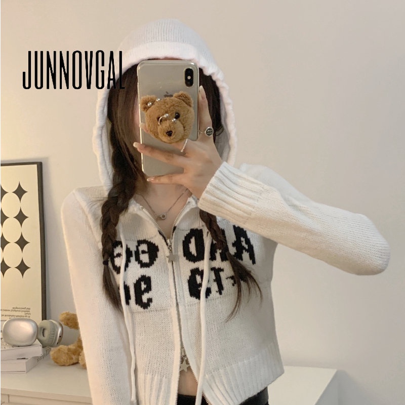 Áo Khoác Cardigan Dệt Kim Tay Dài Có Mũ Trùm Kiểu Retro Thời Trang 2023 Cho Nữ