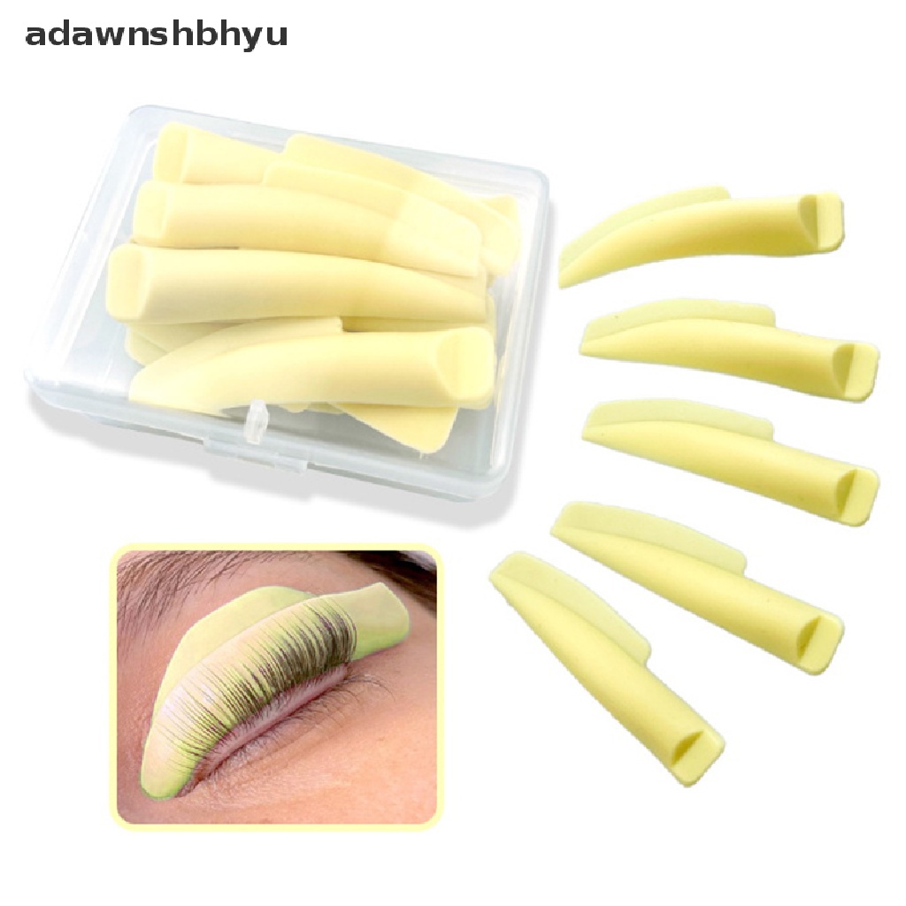 Bộ 5 Cặp Đệm Silicone Uốn Cong Lông Mi Có Thể Tái Sử Dụng