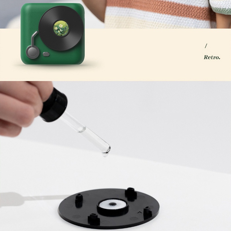 Quạt Làm Mát Để Bàn / Văn Phòng Có Dây Đeo Cổ Phong Cách Retro