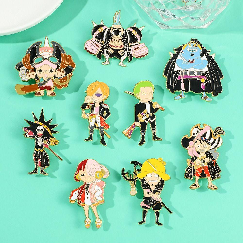 Ghim Cài Áo Bằng Hợp Kim Họa Tiết Hoạt Hình Luffy WMES15H