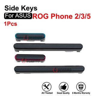 Bật nguồn Tắt Nút âm lượng Phím bên hông cho điện thoại ASUS ROG 2 3 5 ROG2 ROG3 ZS660KL ZS661KS ZS673KS Linh kiện thay thế Đen Đỏ Xanh