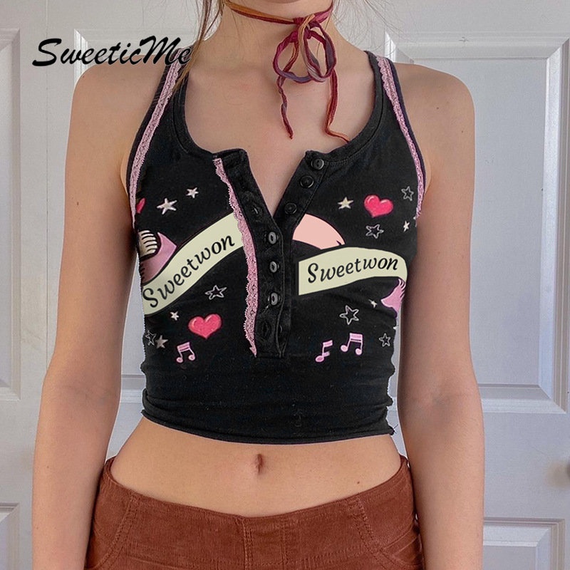 Áo Tank Top Eo Cao Ôm Dáng Màu Tương Phản Thời Trang 2023 Cho Nữ