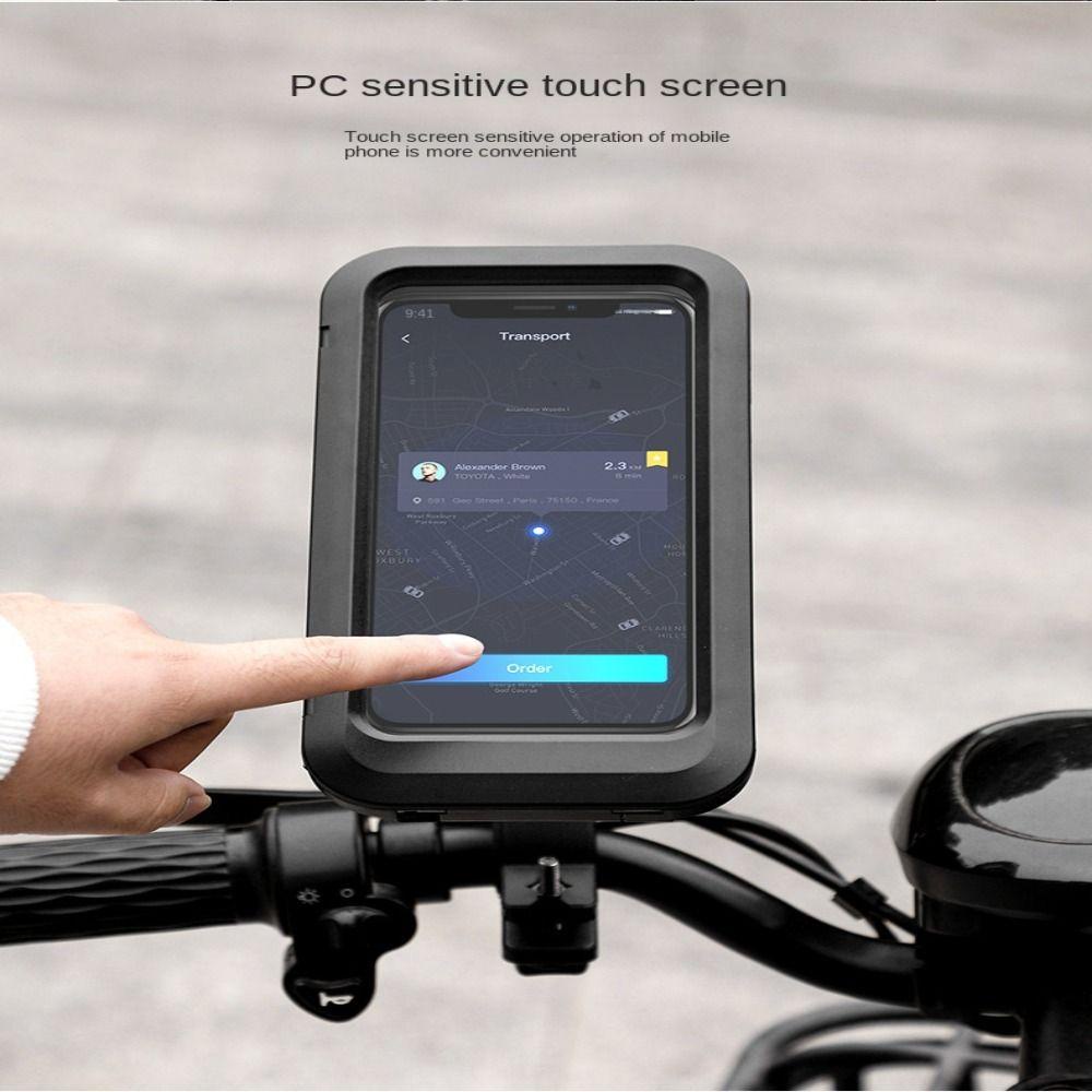 Giá Đỡ Điện Thoại Gắn Tay Lái Xe Đạp Chống Mưa Tiện Dụng