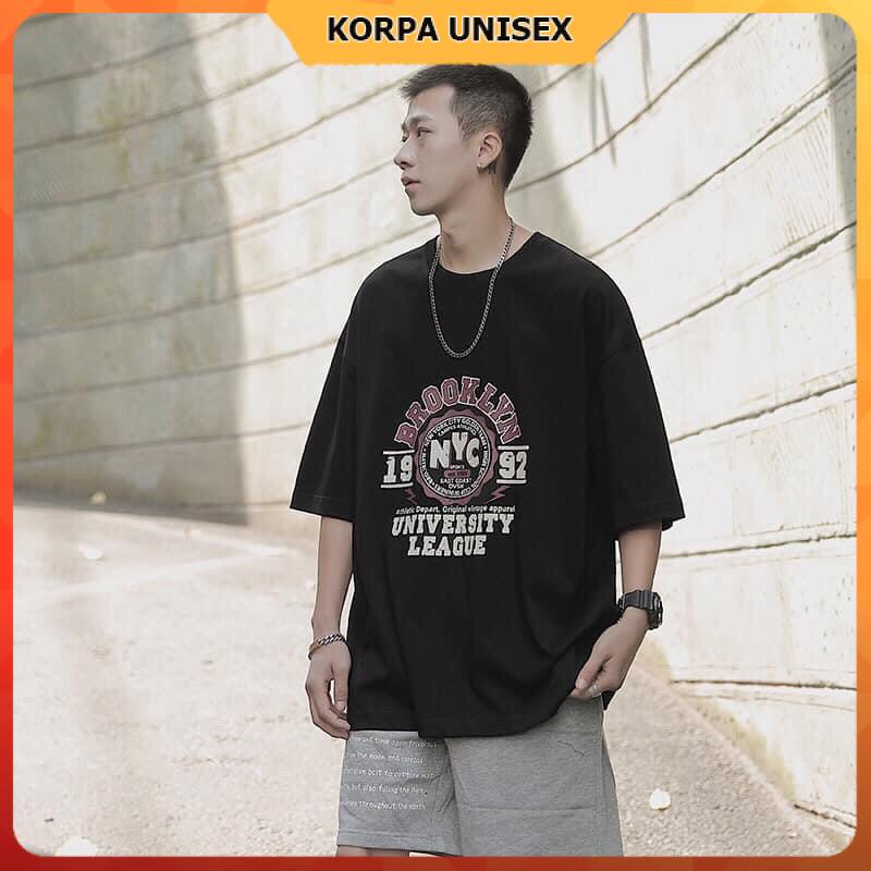 Áo thun tay lỡ form rộng hoạ tiết NYC 1992 - Unisex nam nữ đều mặc được