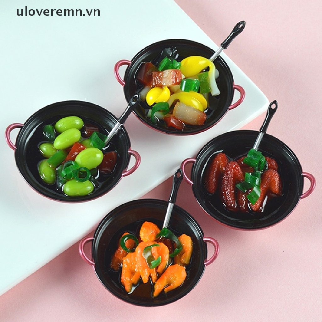 1 Nồi Sắt Mini 1: 12 Dùng Để Chiên Thức Ăn / Rau Củ Trang Trí Nhà Búp Bê