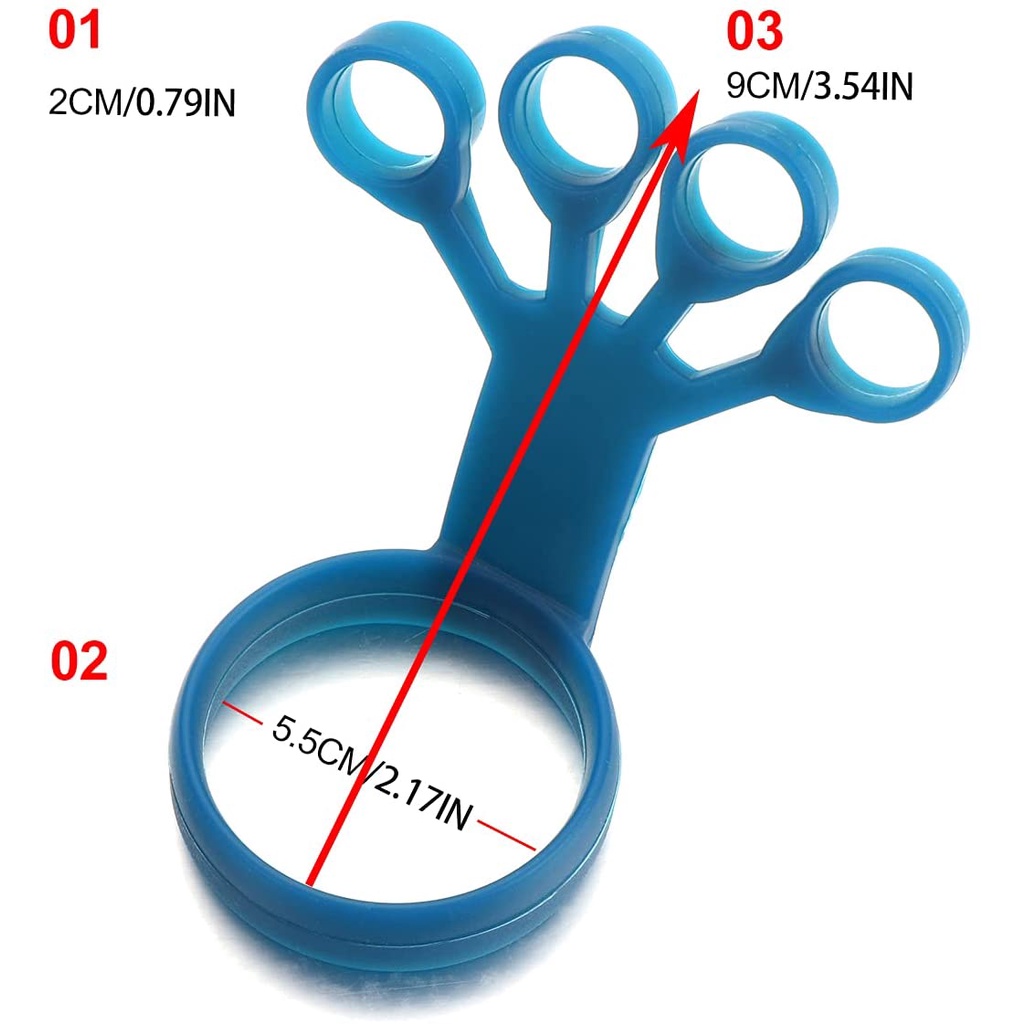 Dụng Cụ Luyện Tập Lực Ngón Tay 6 Mức Độ Bằng Silicone Tiện Lợi