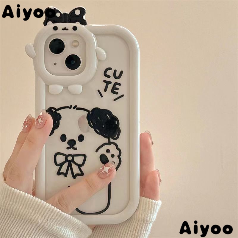 ✅Ốp Điện Thoại Trong Suốt In Hình Chú Chó Hoạt Hình Dễ Thương Cho iPhone 14 / 13pro max 12 11 N5IZ