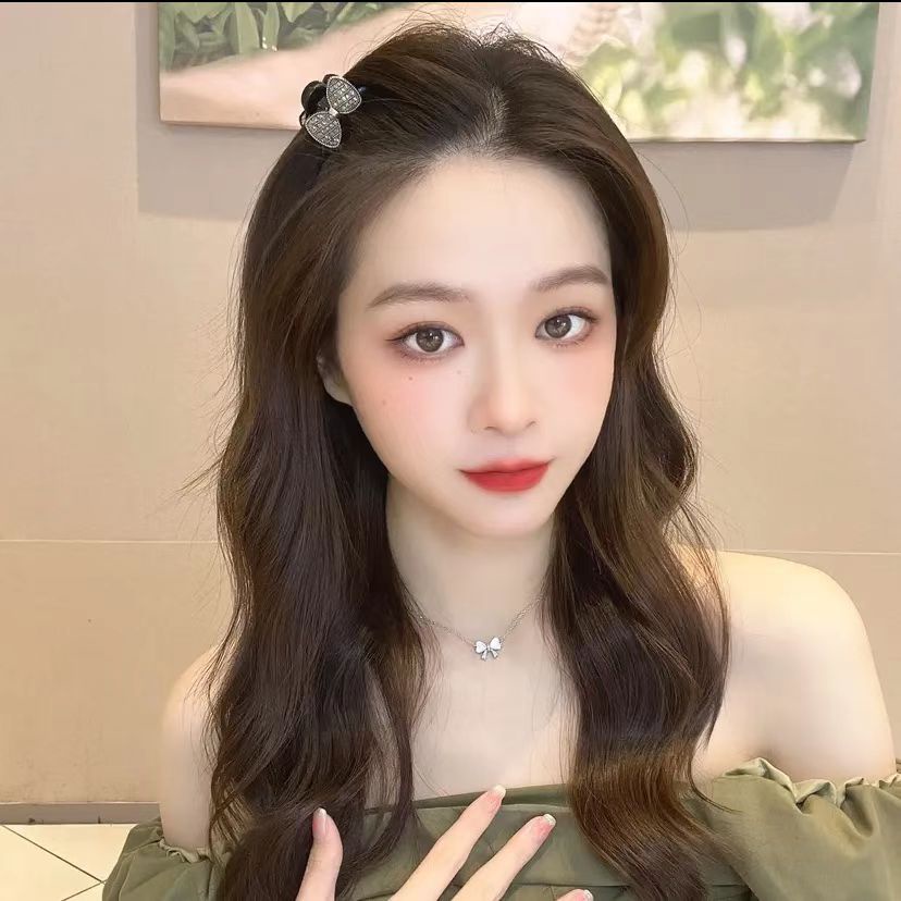 Kẹp Tóc Nơ Đính Đá Phong Cách Mới 2023