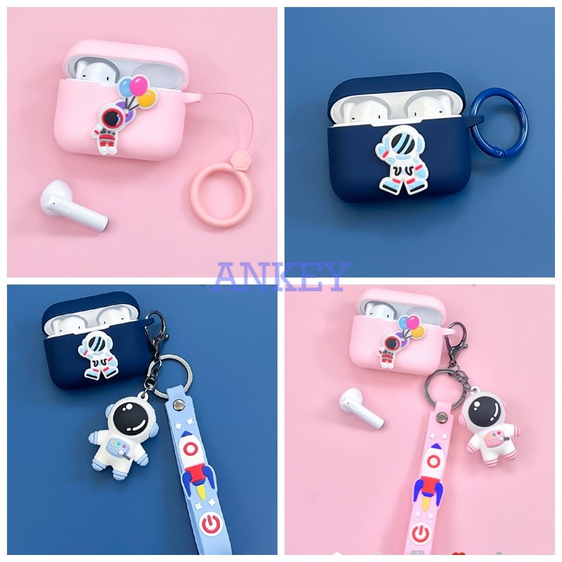 Sony WF-1000XM3 WF-1000XM4 SP800N LinkBuds S LS900N L900 Ambie TW01 Cases Lovely Cartoon Astronaut case Silicone earphone Protection Case with Pendant Accessories box