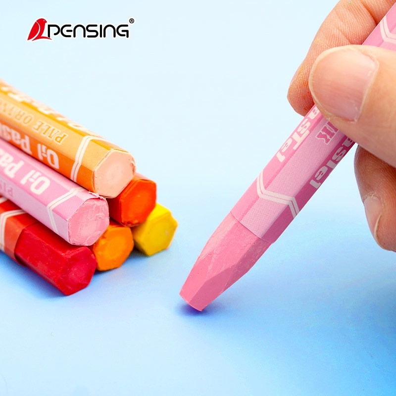 Bút sáp dầu học sinh màu sắc tươi sáng - Bút tô màu không độc hại, bám giấy tốt - bộ 12/18/24/36 màu BS08