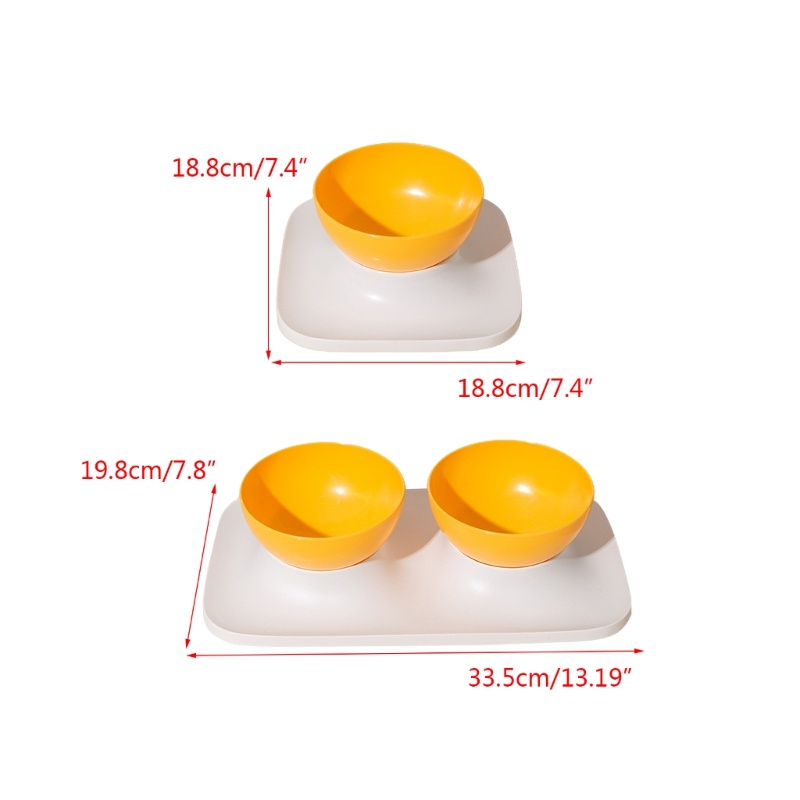 Lucky Tô Đựng Thức Ăn Cho Chó Mèo Nghiêng Nghiêng Chống Trượt Dễ Dàng Sử Dụng