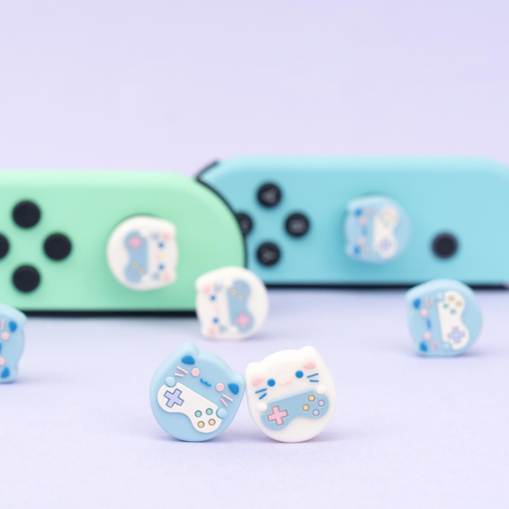 Bộ 4 Nút Cao Su Silicon Bọc Tay Cầm Chơi Game Nintendo Switch Lite