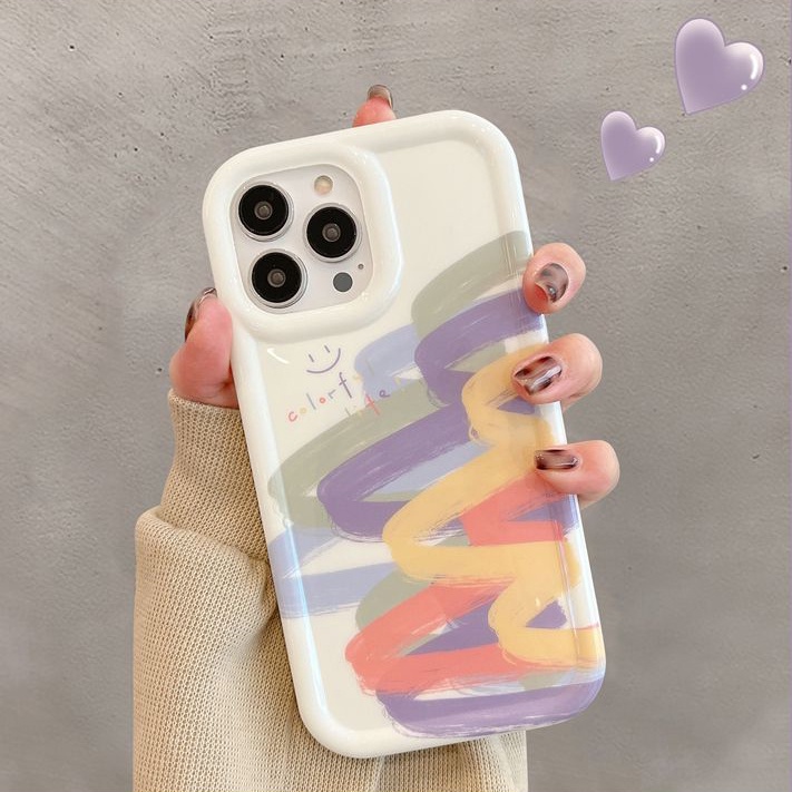 Ốp Điện Thoại Silicon TPU Mềm Nhiều Màu Dễ Thương Chống Sốc Cho IPhone 14 13 11 12 Pro XS Max X XR 7 + 8 Plus