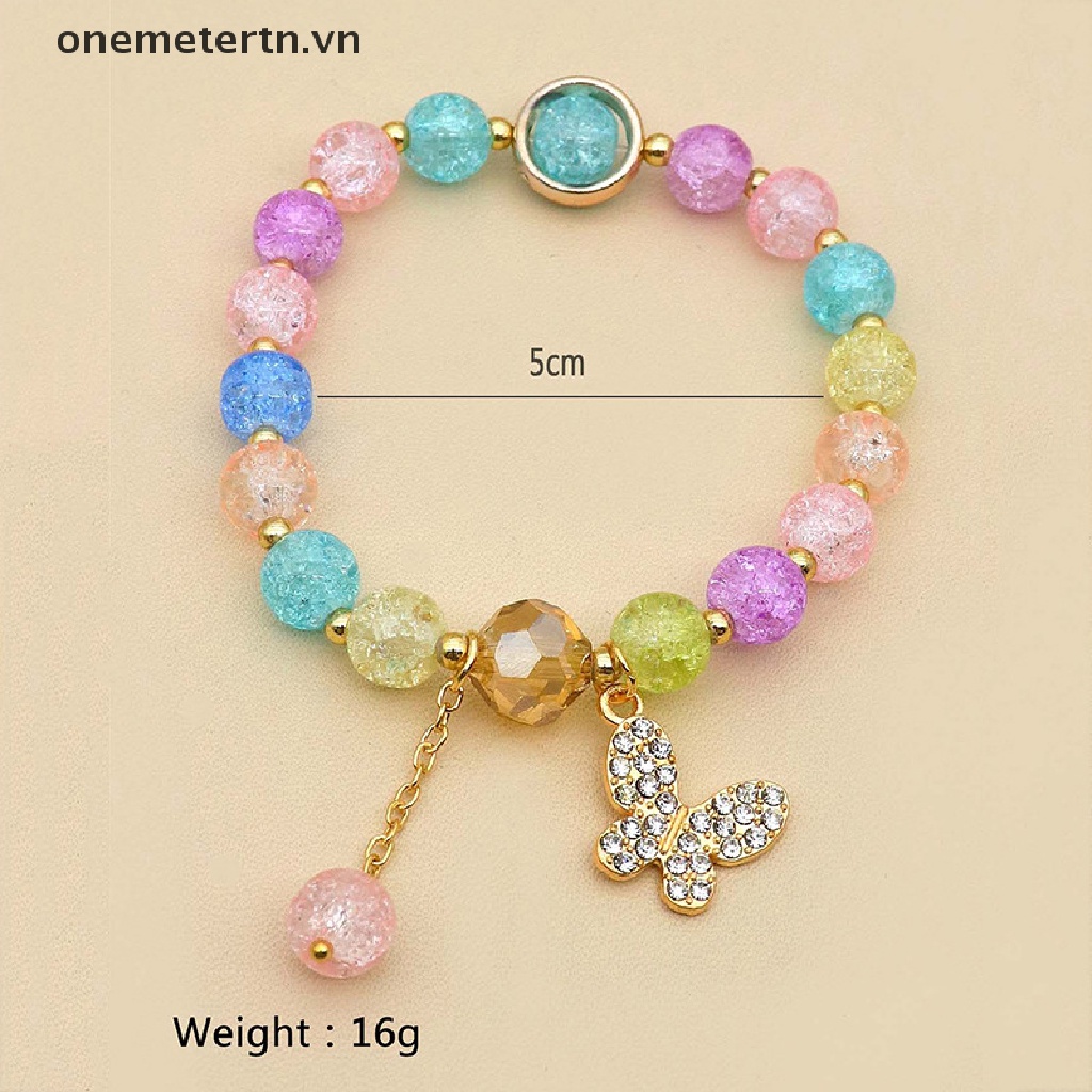 Vòng Đeo Tay Co Giãn Đính Hạt Pha Lê Nhiều Màu Phong Cách Bohemian Dành Cho Nữ