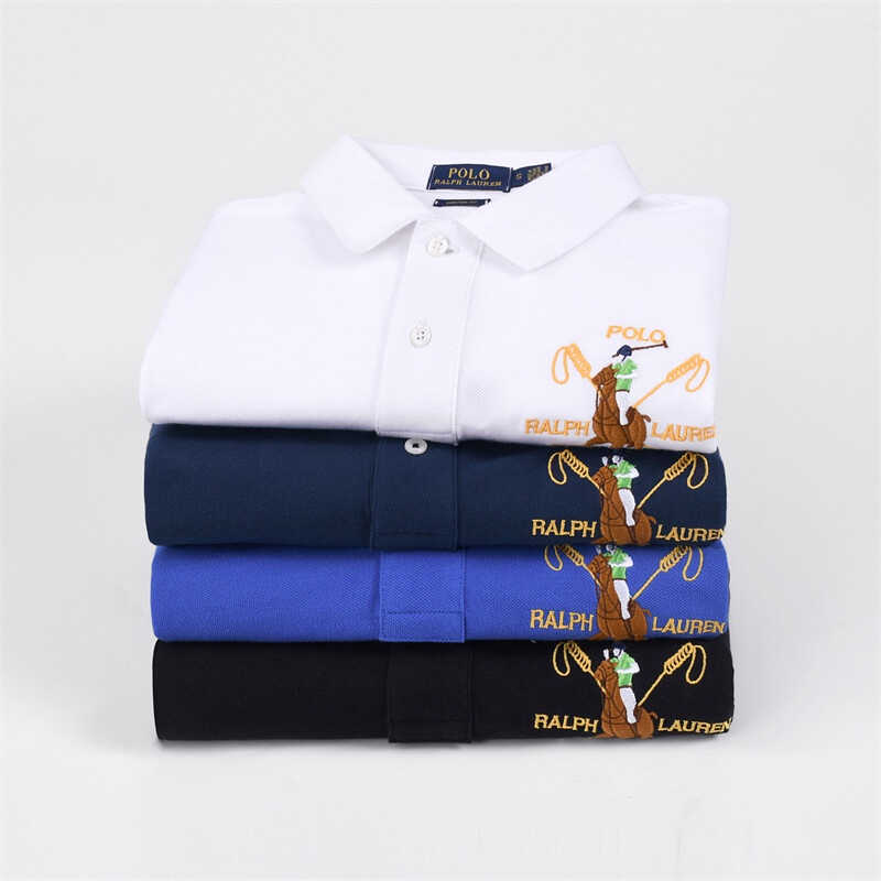 Áo polo NgắN Tay Thêu Logo Ralph Laurensn Cho Nam