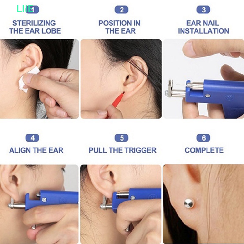 Súng Bắn Bông Tai Chuyên Nghiệp Kèm 98 Khuyên Tai