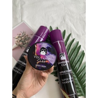 Combo Gôm Xịt Tóc + Sáp Vuốt Tóc Dành Cho Nam Và Nữ ( Volcanic , Tigi , Baber ... ) ( TẶNG LƯỢC TẠO KIỂU )