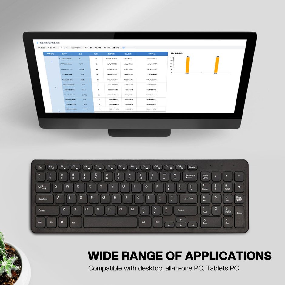 Bàn phím doanh nghiệp 96 phím Máy tính xách tay không dây Bàn phím máy tính xách tay tiện dụng