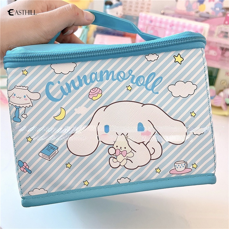 Easthill Sanrios Kuromi Cinnamoroll Túi Đựng Mỹ Phẩm Đa Năng Bằng PU Họa Tiết Hoạt Hình Đáng Yêu Dùng Khi Đi Du Lịch