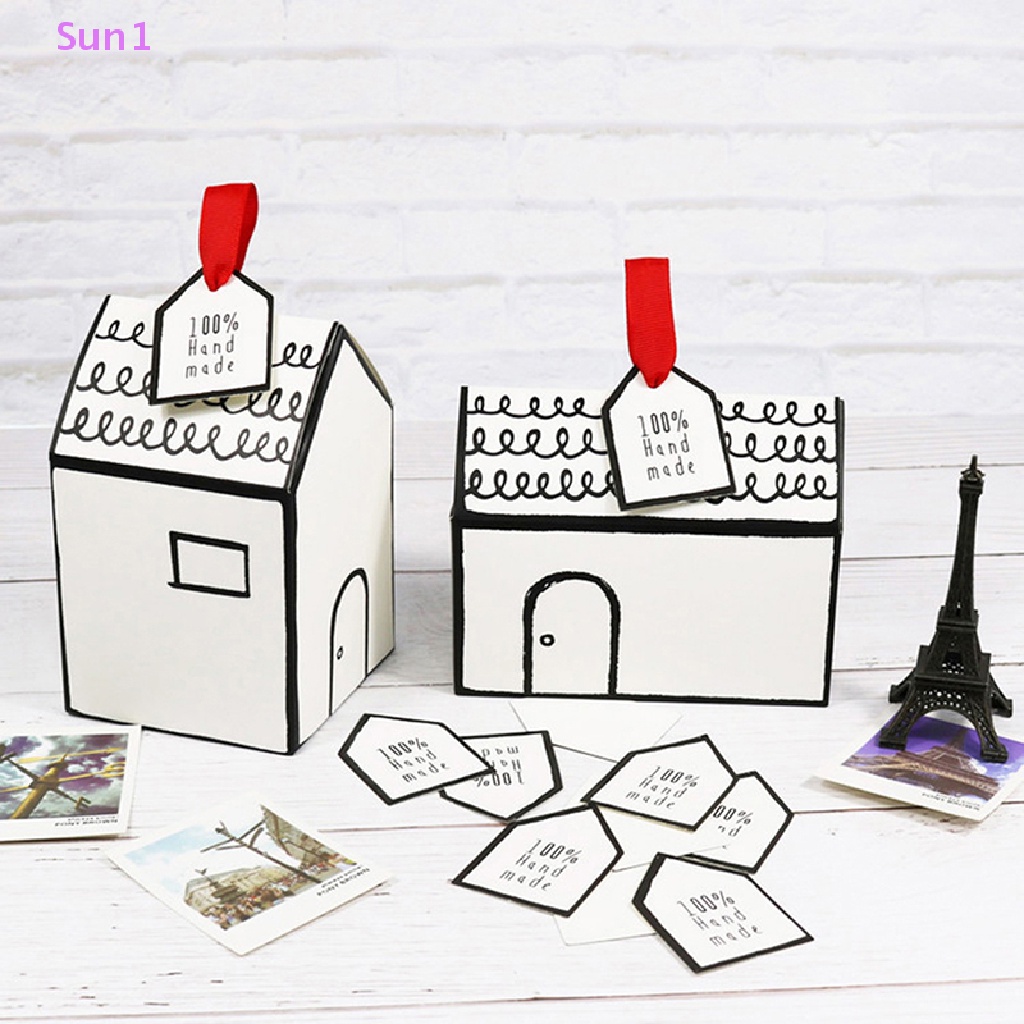 Sun1 > Hộp Đựng Bánh Kẹo Sinh Nhật Đám Cưới Hình Ngôi Nhà