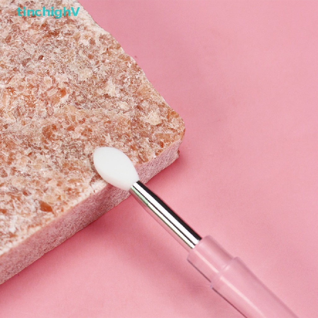 1 Cọ Tô Son Môi Bằng Silicone Với Muỗng Và Nắp Đậy Chống Bụi