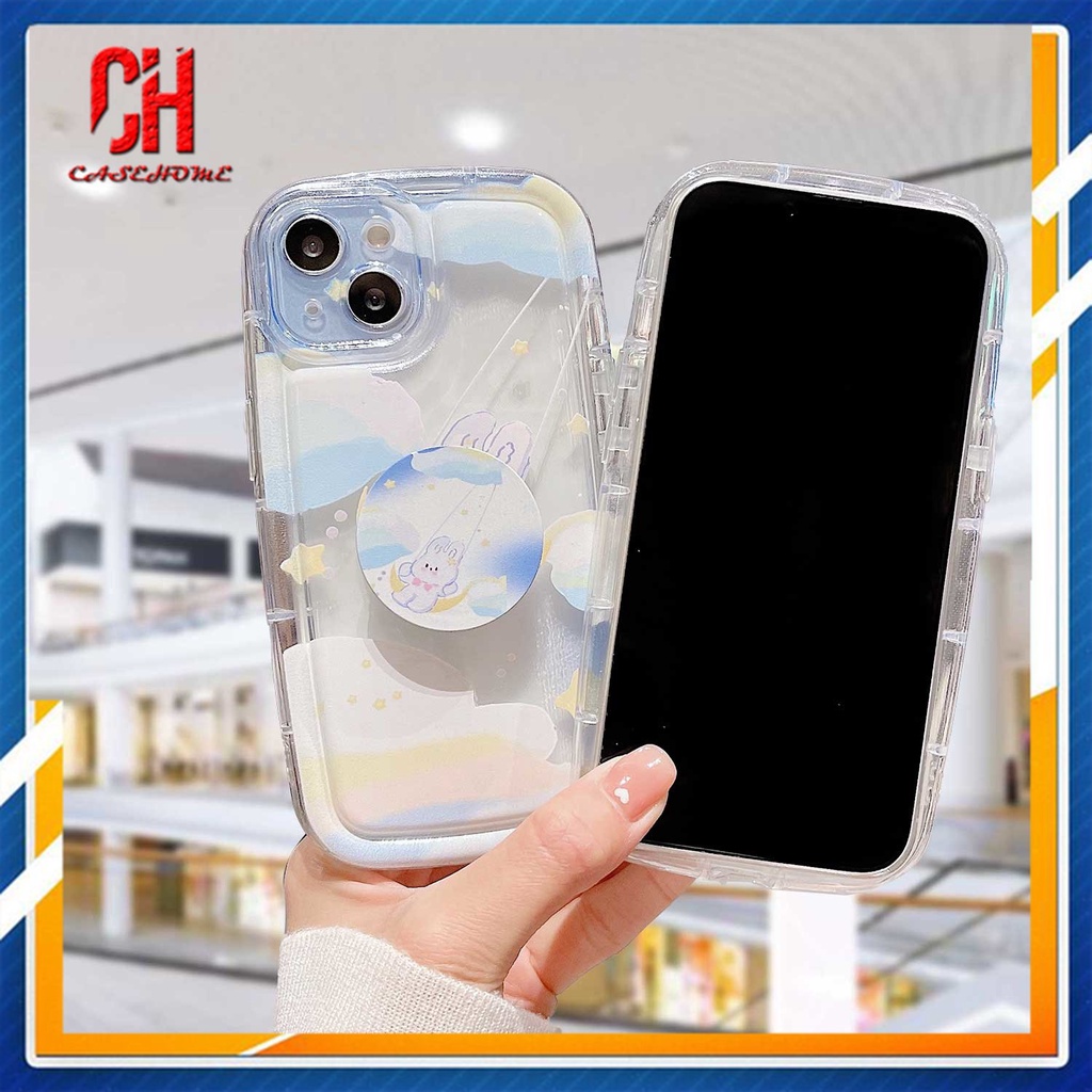 Ốp Điện Thoại TPU Mềm Chống Sốc Có Giá Đỡ Cho IPhone 7 Plus 11 6 6S 8 14 Plus XR 11 12 13 14 PRO MAX 11 12 13 X XS MAX Se 2020