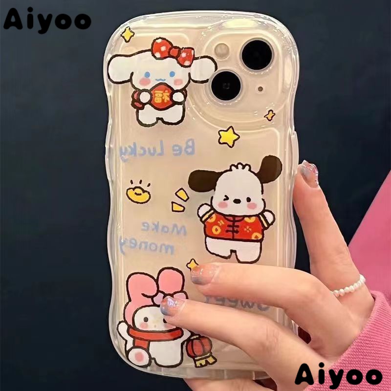 ✅Ốp Điện Thoại Trong Suốt Họa Tiết Hoạt Hình Sanrio Cho iPhone13 14promax 12 / 11 Xr 8Plus ZDA1