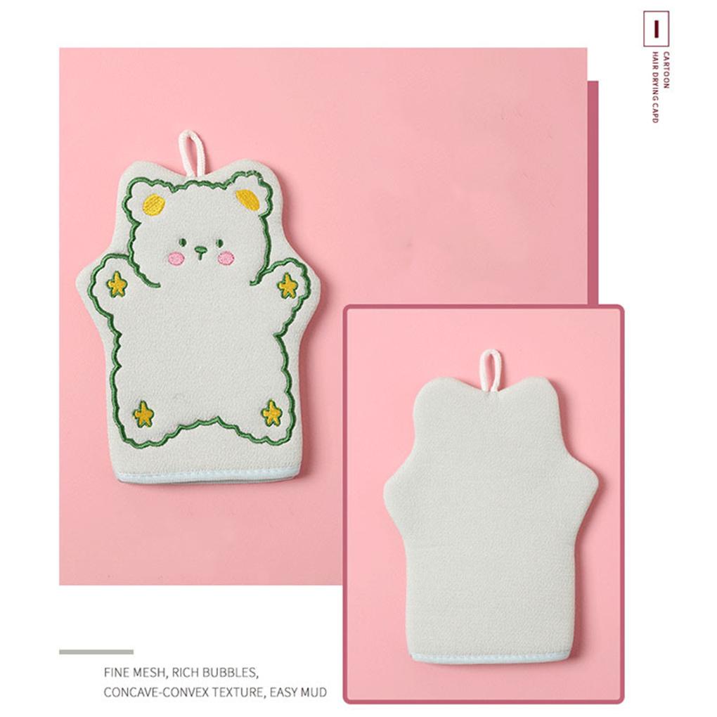 Găng tay đi tắm Co Giãn Tẩy Tế Bào Chết Họa Tiết Hoạt Hình Dễ Thương Cho Bé