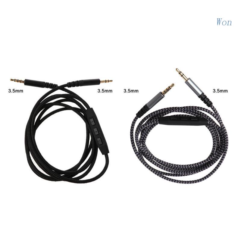 Dây Cáp Âm Thanh Bện Sợi Nylon Chuyển Đổi Đầu Cắm 3.5mm Sang Đầu Cắm 1.4m Mạnh Mẽ