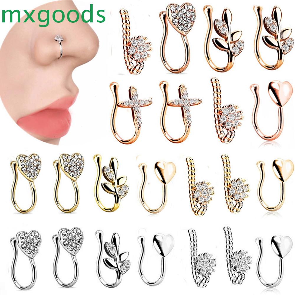 Khuyên Mũi Giả Bằng Thép Không Gỉ Hình Trái Tim Cho Nam