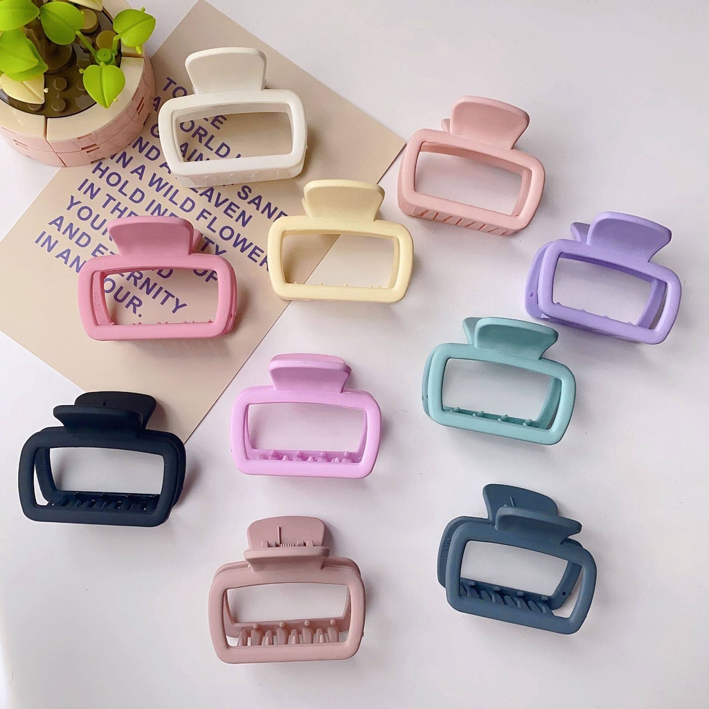 Kẹp Tóc Hình Vuông Thiết Kế Đơn Giản Thời Trang Cho Nữ