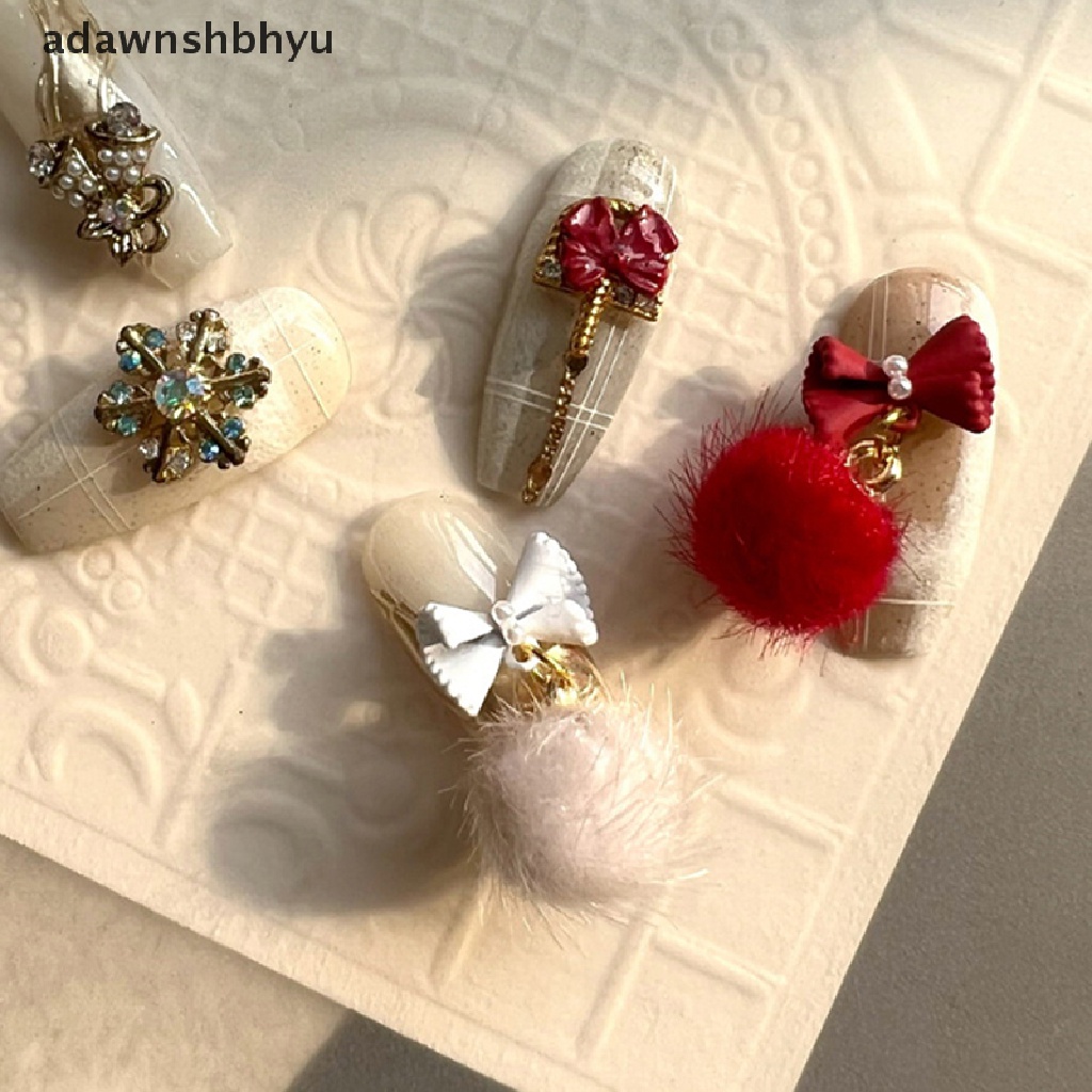 1 Hộp Phụ Kiện Trang Trí Móng Tay 3D Gắn Bóng Lông Mềm Mại